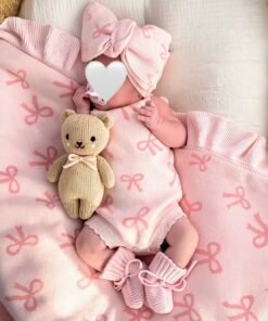 Bow romper (with headband and socks gift)